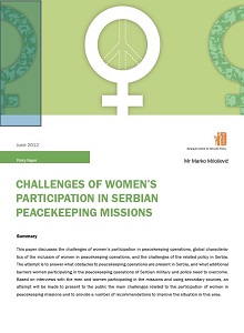Challenges of Women’s Participation in Serbian Peacekeeping Missions