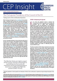 The Portuguese Presidency of the Council of the EU
