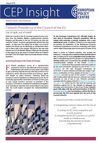 Finland's Presidency of the Council of the EU