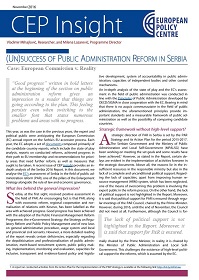 (Un)success of Public Administration Reform in Serbia