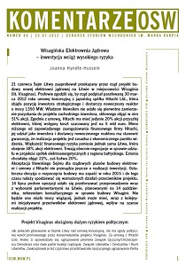 Wisagińska EIektrownia Jądrowa – inwestycja wciąż wysokiego ryzyka