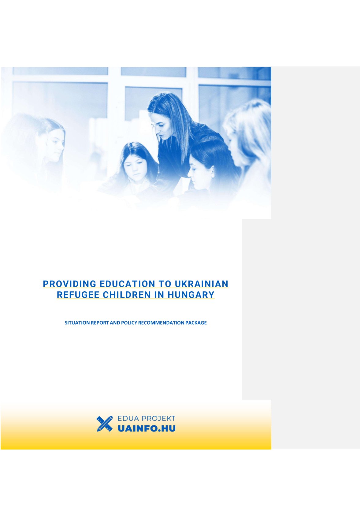 Providing education TO Ukrainian refugee children in Hungary