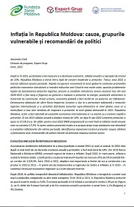 Inflation in the Republic of Moldova: causes, vulnerable groups and policy recommendations
