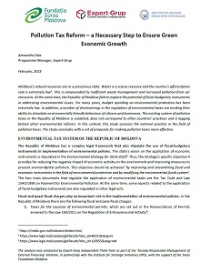 Pollution Tax Reform – a Necessary Step to Ensure Green Economic Growth Cover Image