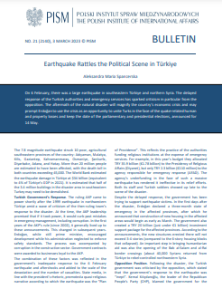 Earthquake Rattles the Political Scene in Türkiye Cover Image