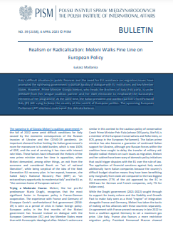 Realism or Radicalisation: Meloni Walks Fine Line on European Policy Cover Image
