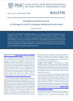 Strengthening State Security a Challenge for the Pro-European Moldovan Government