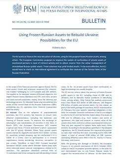 Using Frozen Russian Assets to Rebuild Ukraine: Possibilities for the EU Cover Image