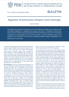 Regulation of Autonomous Weapons Faces Challenges Cover Image