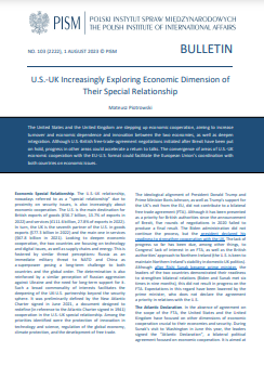 U.S.-UK Increasingly Exploring Economic Dimension of Their Special Relationship