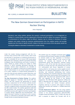The New German Government on Participation in NATO Nuclear Sharing Cover Image