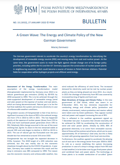 A Green Wave: The Energy and Climate Policy of the New German Government