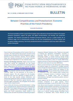 Between Competitiveness and Protectionism: Economic Priorities of the French Presidency