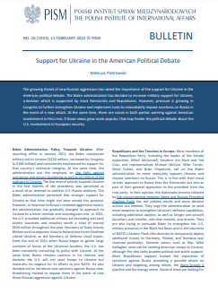 Support for Ukraine in the American Political Debate