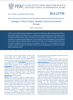 Changes in China’s Policy Towards Countries of Central Europe Cover Image