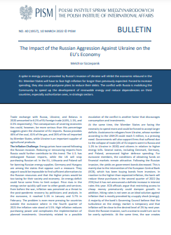 The Impact of the Russian Aggression Against Ukraine on the EU’s Economy Cover Image