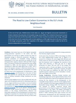 The Road to Low-Carbon Economies in the EU’s Arab Neighbourhood