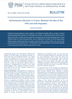 Parliamentary Elections in France: Between the Idea of the Fifth and Sixth Republics