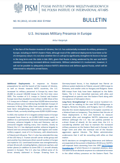 U.S. Increases Military Presence in Europe Cover Image