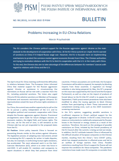 Problems Increasing in EU-China Relations