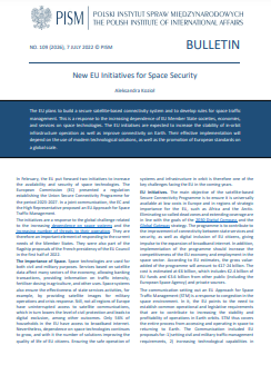 New EU Initiatives for Space Security