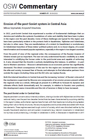 Erosion of the post-Soviet system in Central Asia
