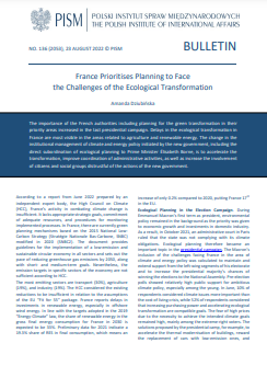 France Prioritises Planning to Face the Challenges of the Ecological Transformation