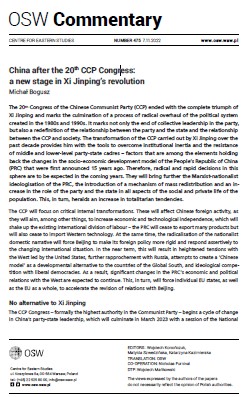 China after the 20th CCP Congress: a new stage in Xi Jinping’s revolution Cover Image