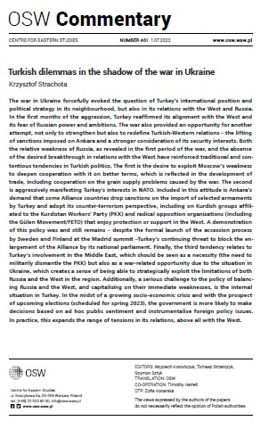 Turkish dilemmas in the shadow of the war in Ukraine