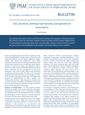GCC Countries, Seeking Food Security, Eye Agricultural Investments