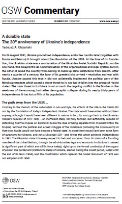 A durable state. The 30th anniversary of Ukraine’s independence