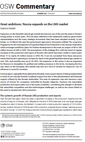 Great ambitions: Russia expands on the LNG market Cover Image
