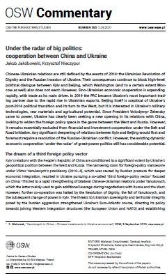 Under the radar of big politics: cooperation between China and Ukraine