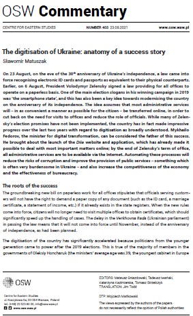 The digitisation of Ukraine: anatomy of a success story