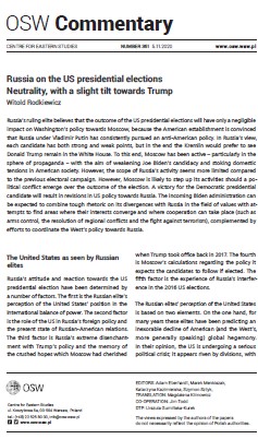 Russia on the US presidential elections. Neutrality, with a slight tilt towards Trump