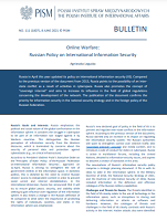 Online Warfare: Russian Policy on International Information Security