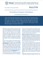 The Specificity of Hungarian-Israeli Relations