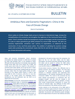 Ambitious Plans and Economic Pragmatism - China in the Face of Climate Change