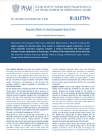 Russia’s Role in the European Gas Crisis