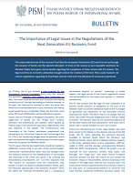 The Importance of Legal Issues in the Negotiations of the Next Generation EU Recovery Fund