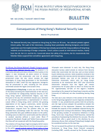 Consequences of Hong Kong’s National Security Law