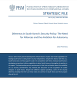 №97: Dilemmas in South Korea’s Security Policy: The Need for Alliances and the Ambition for Autonomy Cover Image