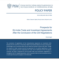 №194: Prospects for EU-India Trade and Investment Agreements After the Conclusion of the CAI Negotiations