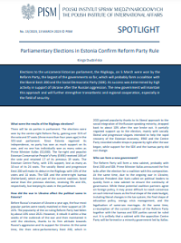 Parliamentary Elections in Estonia Confirm Reform Party Rule