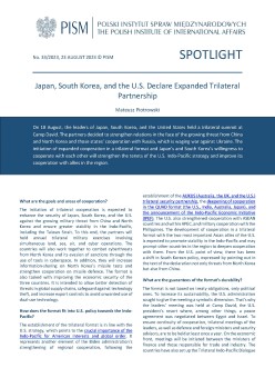 Japan, South Korea, and the U.S. Declare Expanded Trilateral Partnership Cover Image