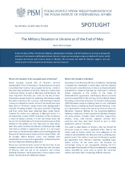The Military Situation in Ukraine as of the End of May