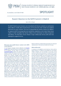 Russia’s Reaction to the NATO Summit in Madrid Cover Image