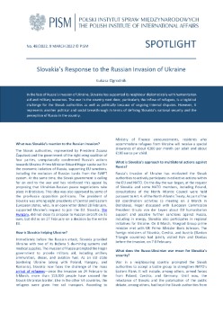 Slovakia’s Response to the Russian Invasion of Ukraine