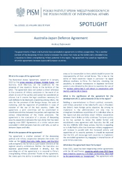 Australia-Japan Defence Agreement Cover Image