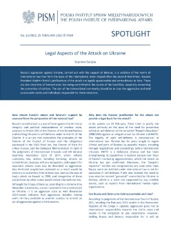 Legal Aspects of the Attack on Ukraine